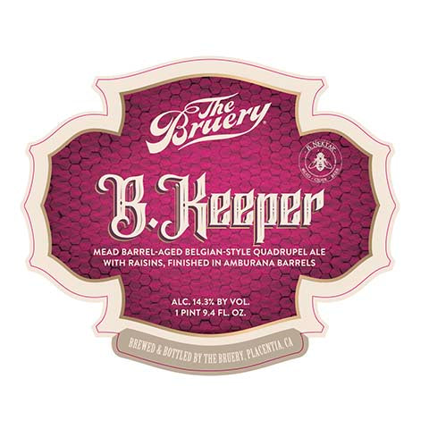 Bruery B. Keeper by The Bruery, beer label