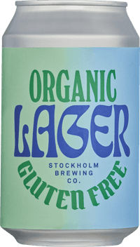 Organic Lager Gluten-free by Stockholm Brewing Co., beer label
