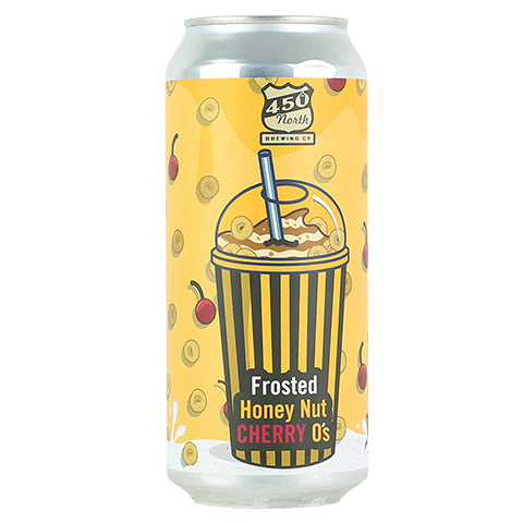 450 North Slushy XXL Frosted Honey Nut Cherry O's Sour Ale by 450 North Brewing Company, beer label