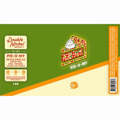 Double Nickel Pie-O-My Sour by Double Nickel Brewing Company, beer label