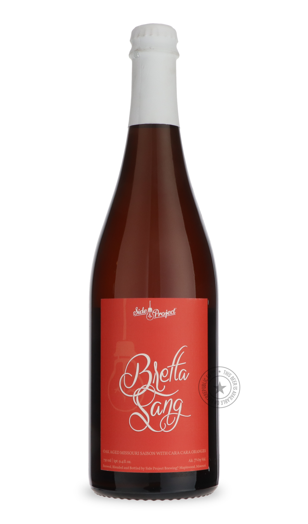Bretta Sang by Side Project Brewing, beer label