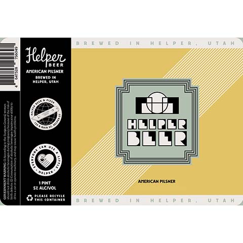 Helper Beer Pilsner by Helper Beer, beer label