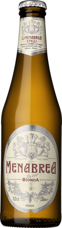 Menabrea Birra Bionda by Birra Menabrea, beer label