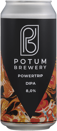 Powertrip by Potum Brewery, beer label