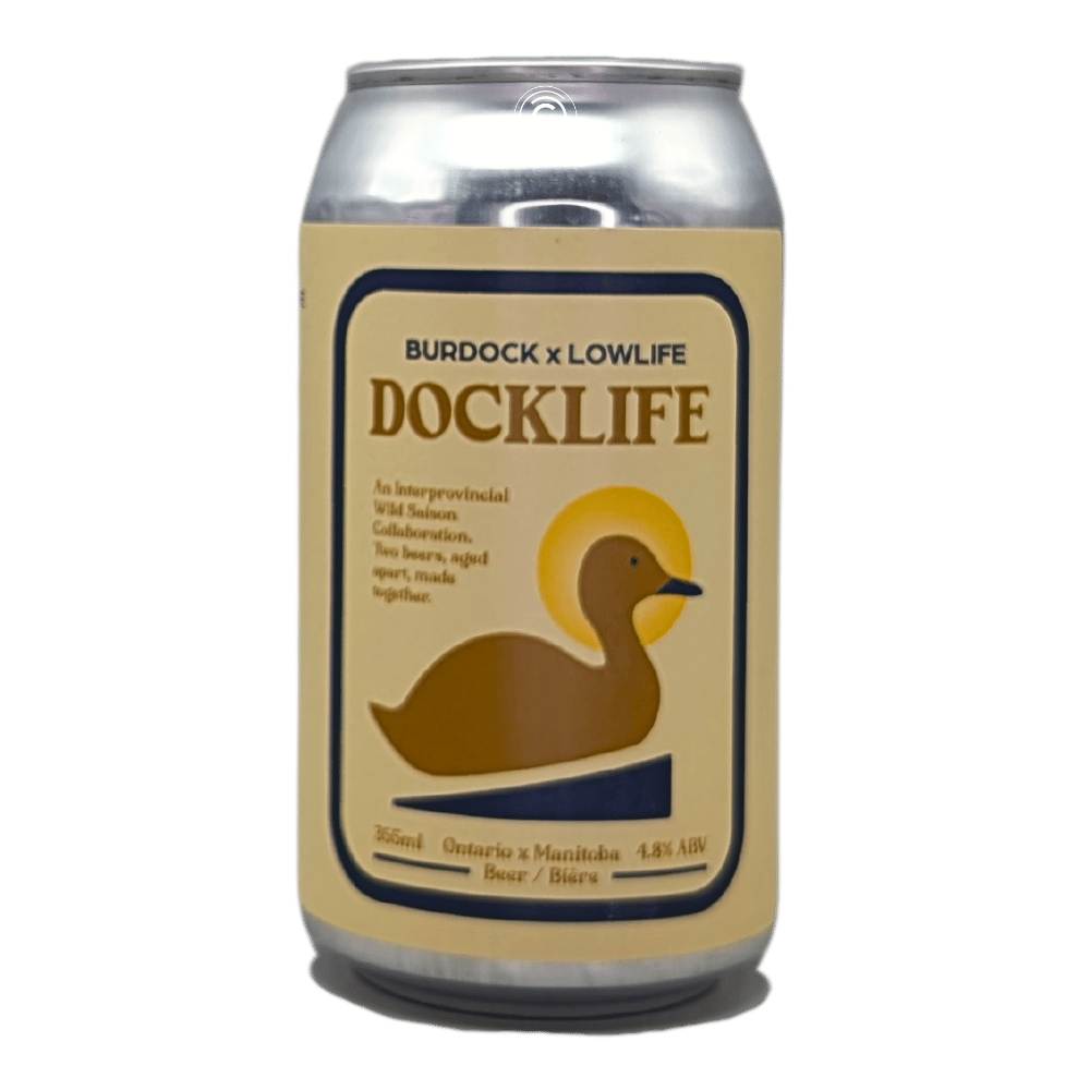 Docklife Saison by Low Life Barrel House x Burdock Brewery, beer label