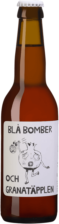 Blå Bomber och granatäpplen by Brygglabbet, beer label