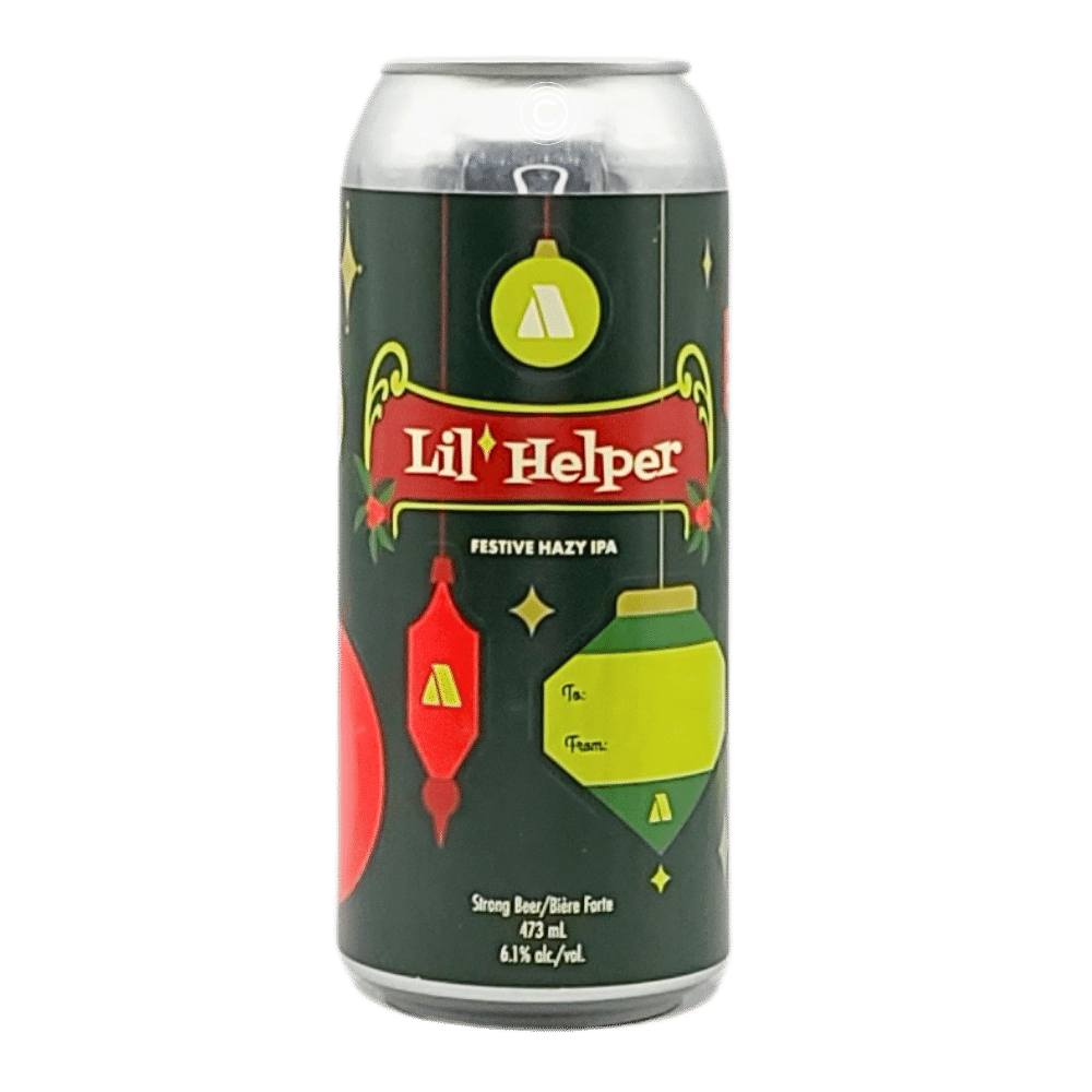 Lil Helper Hazy IPA by Cabin Brewing Company, beer label