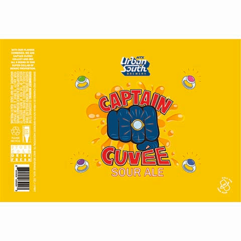 Urban South Captain Cuvee Sour Ale by Urban South Brewery, beer label