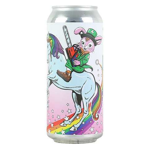Paperback Lucky Bunny With A Chainsaw! Hazy IPA by Paperback Brewing Co., beer label