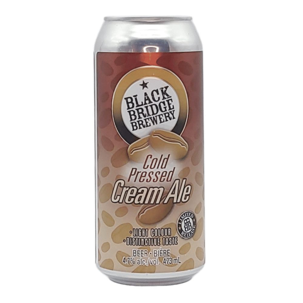 Cold Pressed Cream Ale by Black Bridge Brewery, beer label