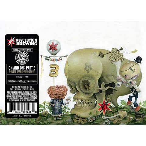 Revolution On and On: Part 3 Stout by Necromancer Brewing Co., beer label