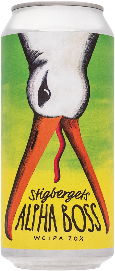 Alpha Boss by Stigbergets Bryggeri, beer label