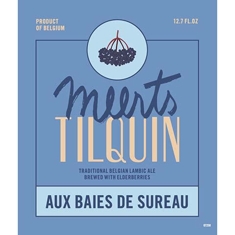 Twelve Percent Meerts Tilquin Aux Baies De Sureau Belgian Lambic Ale by Twelve Percent Beer Project, beer label