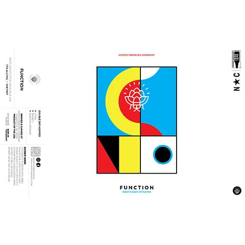 Hopfly Function IPA by HopFly Brewing Company, beer label