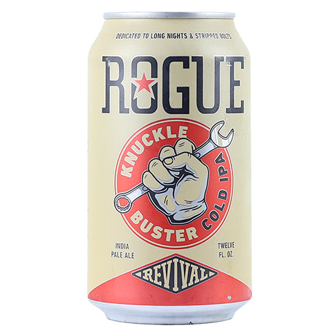 Rogue Knuckle Buster Cold IPA by Rogue Ales Brewery, beer label