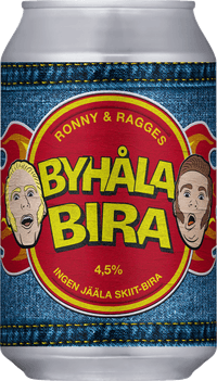 Ronny & Ragges Byhålabira by Nils Oscar, beer label