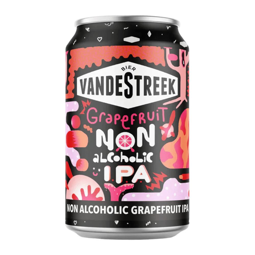 Grapefruit Non-Alcoholic IPA by vandeStreek bier, beer label