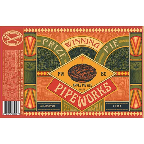 Pipeworks Prize Winning Pie Ale by Pipeworks Brewing Co, beer label