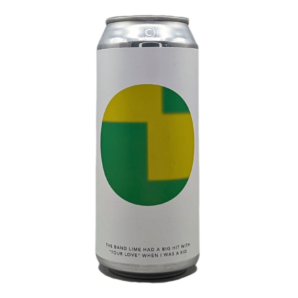 THE BAND LIME HAD A BIG HIT WITH "YOUR LOVE" WHEN I WAS A KID Gose by Evil Twin Brewing NYC, beer label