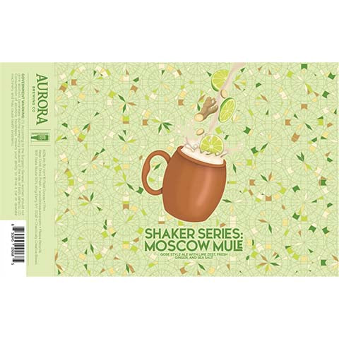 Aurora Shaker Series: Moscow Mule by Aurora Brewing Co., beer label