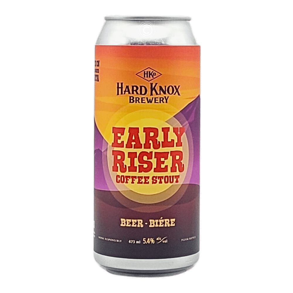 Early Riser Coffee Stout by Hard Knox Brewing, beer label
