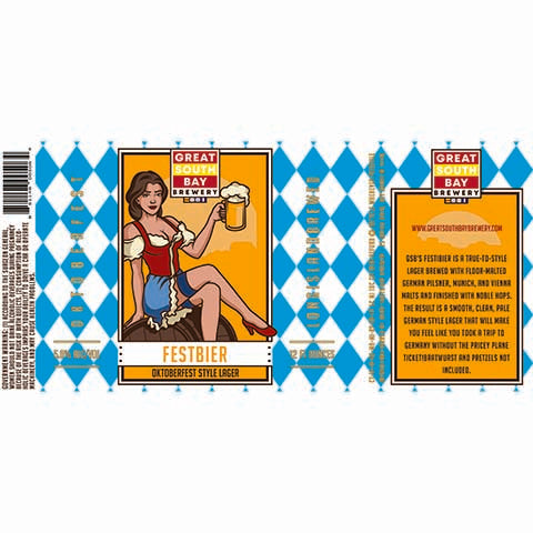 Great South Bay Festbier Lager by Great South Bay Brewery, beer label