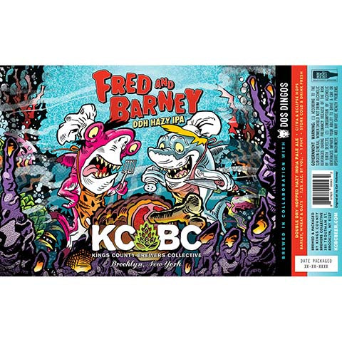 Kings County Brewers Collective Fred The Barney DDH Hazy IPA by Kings County Brewers Collective, beer label
