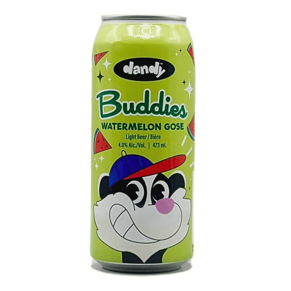 Drinking Buddies: Watermelon Gose by The Dandy Brewing Company x Blindman Brewing, beer label