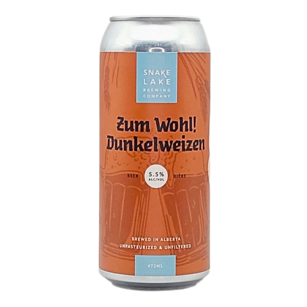 Zum Wohl! Dunkelweizen by Snake Lake Brewing Company, beer label