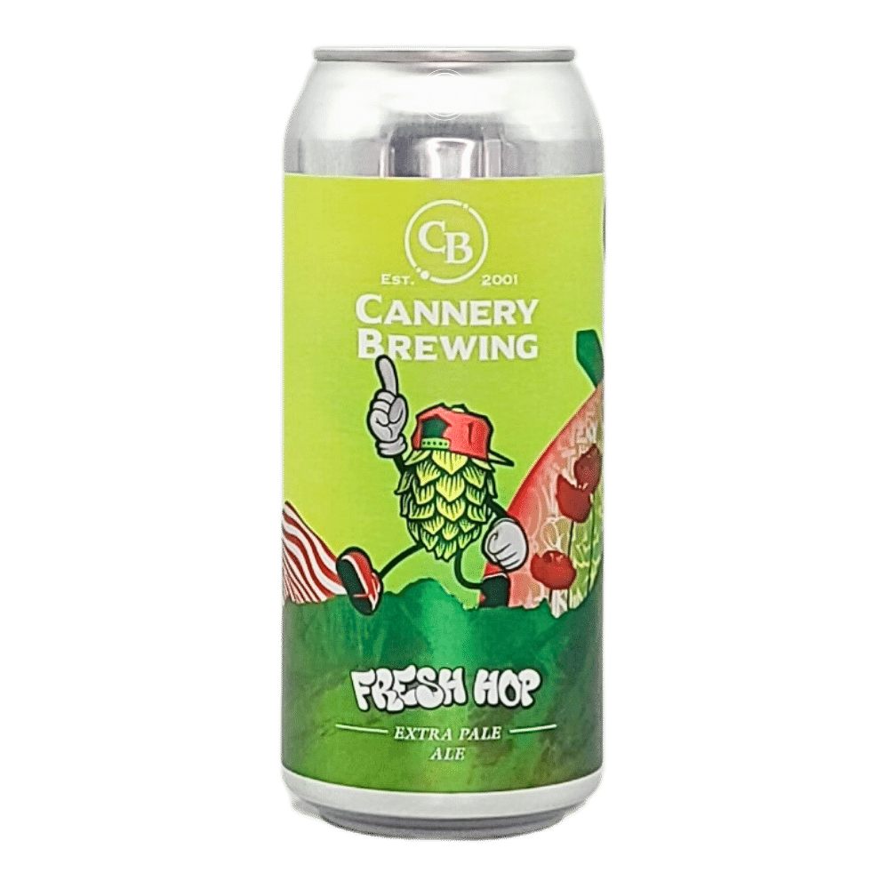 Fresh Hop Extra Pale Ale by Cannery Brewing, beer label