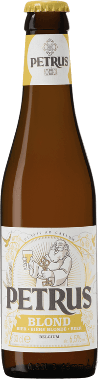 Petrus Blond by Brouwerij De Brabandere, beer label