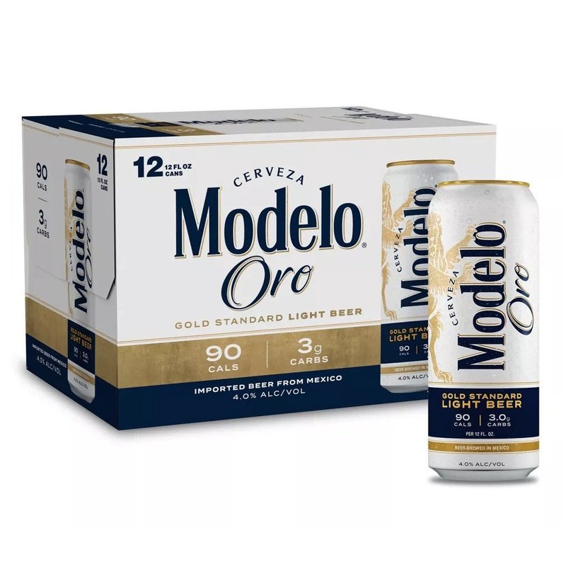 Modelo Oro Light 12-Pack by Crown Imports LLC, beer label