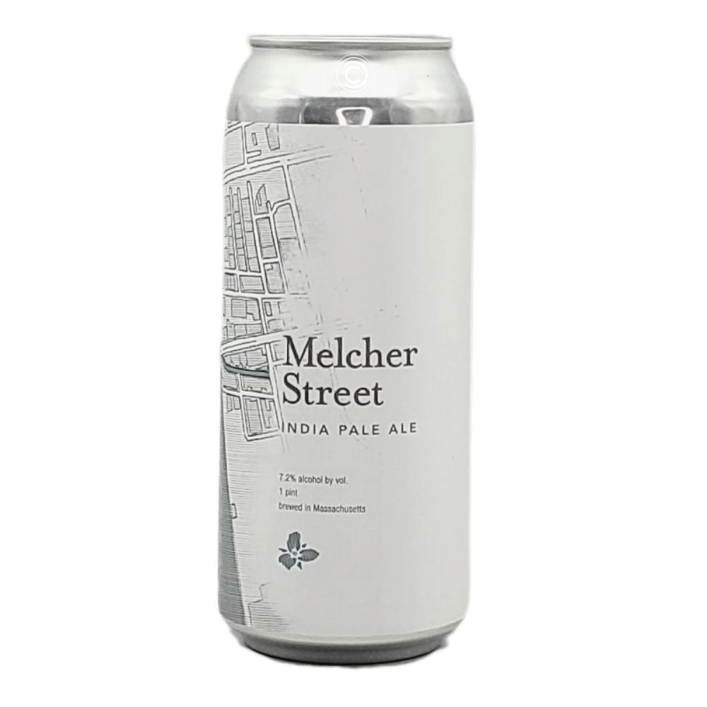 Melcher Street Hazy IPA by Trillium Brewing, beer label