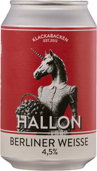 Hallon Berliner by Klackabackens Bryggeri, beer label