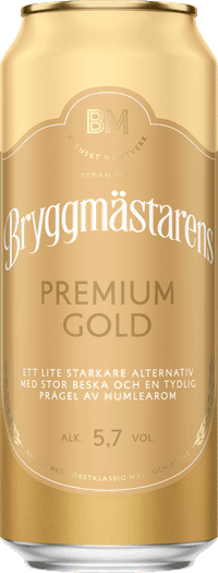 Bryggmästarens Premium Gold by Åbro Bryggeri, beer label