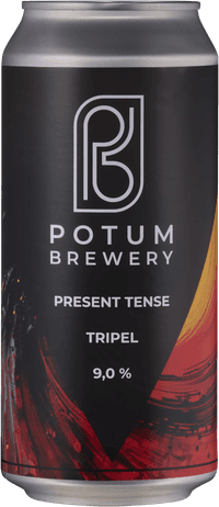 Present Tense by Potum Brewery, beer label