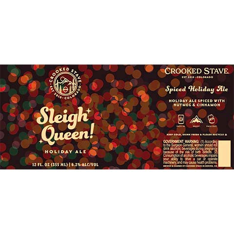 Crooked Stave Slay Queen! Holiday Ale by Crooked Stave Artisan Beer Project, beer label