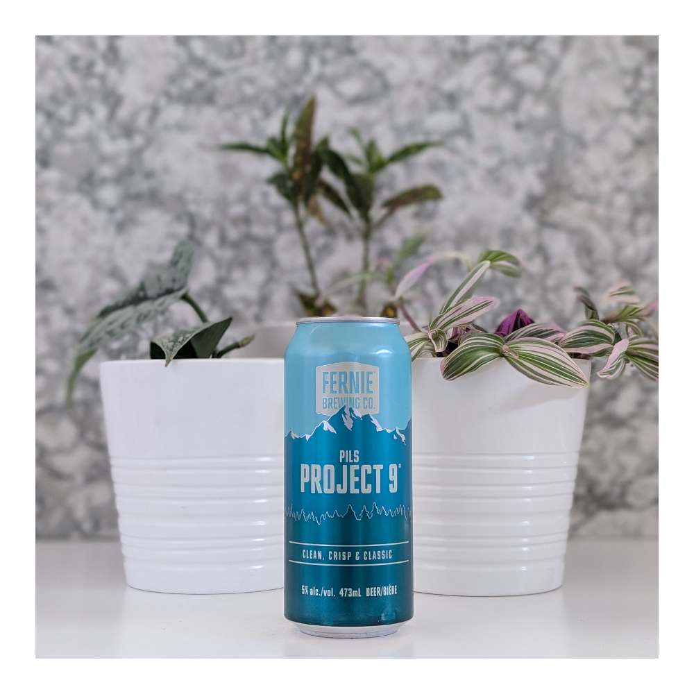 Project 9 Pilsner by Fernie Brewing Co, beer label