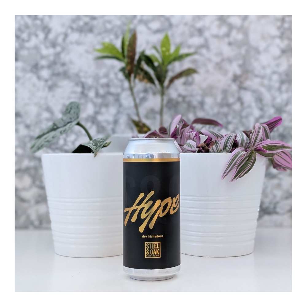 Hype Dry Irish Stout by Steel & Oak Brewing Co., beer label