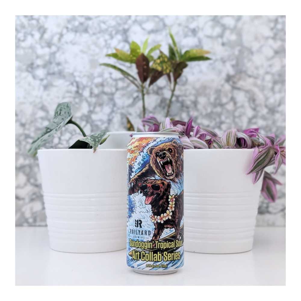 Sundoggin' Tropical Sour by Railyard Brewing Company, beer label