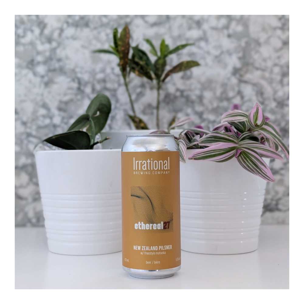 Ethereal 27: New Zealand Pilsner by Irrational Brewing Company, beer label