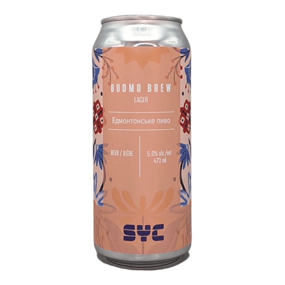 Budmo Brew Lager by SYC Brewing Co., beer label