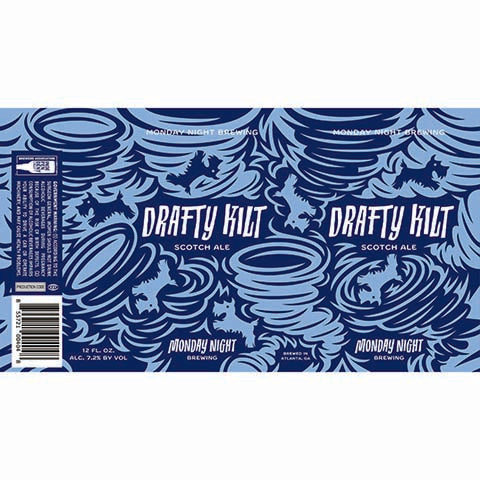 Drafty Kilt Scotch Ale by Monday Night Brewing, beer label
