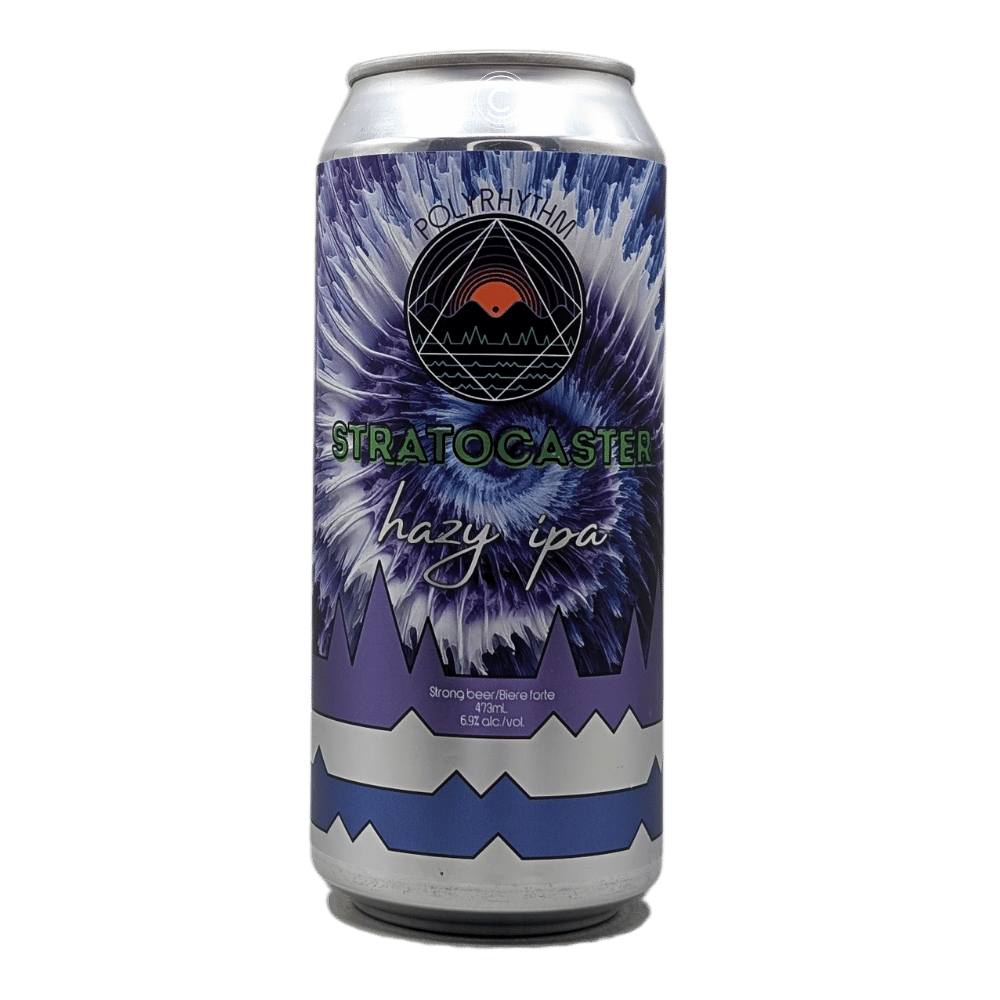 Stratocaster Hazy IPA by Polyrhythm Brewing, beer label