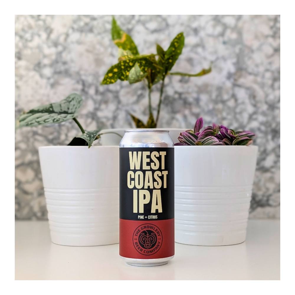 West Coast IPA by The Growlery Beer Co., beer label