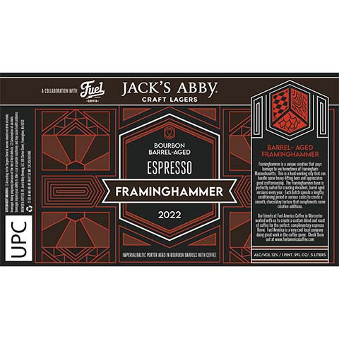 Jack's Abby Framinghammer Espresso 2022 by Jack's Abby Brewing LLC, beer label