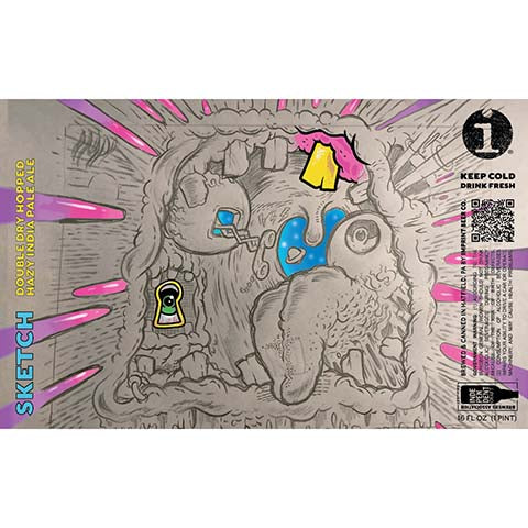 Imprint Beer Sketch DDH Hazy IPA by Imprint Beer Company, beer label