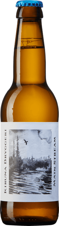Main Stream Lager by Kiruna Bryggeri, beer label