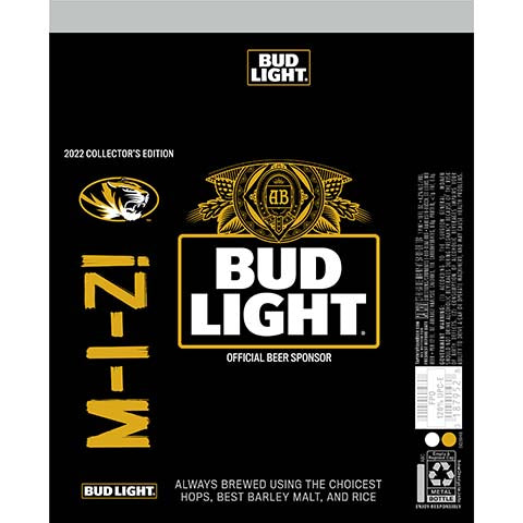 Bud Light M-I-Z! by Anheuser-Busch, beer label