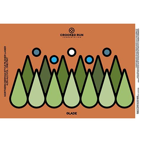 Crooked Run Fermentation Glade Pilsner Lager by Crooked Run Fermentation, beer label